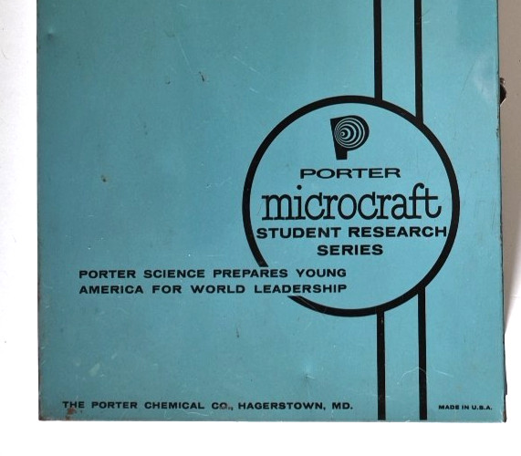 Vintage Porter Science Microcraft Student Research Series Microscope w/ Case