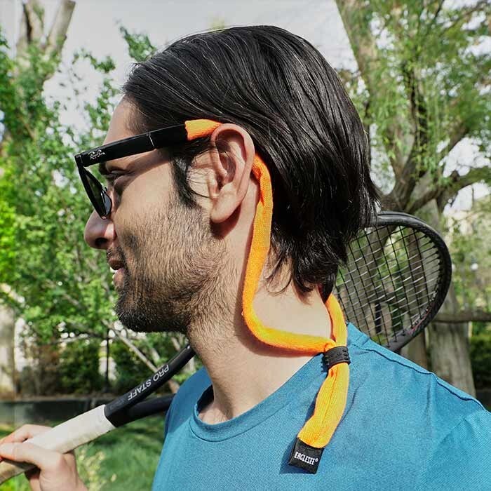 Sunglass retainer / Strap for Sunglasses | Simple Yellow Cotton
