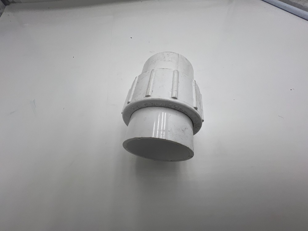 2" PVC Union Coupling Pipe Fitting White Socket X Socket Schedule