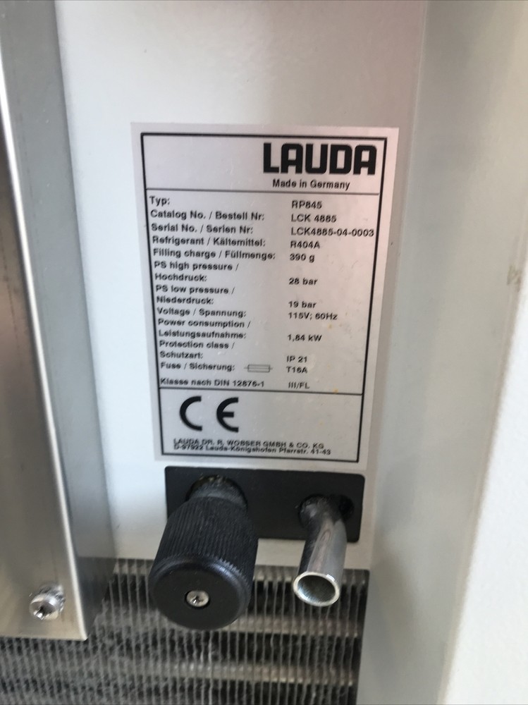 Lauda Proline PR845 Chiller / Runs, Chills