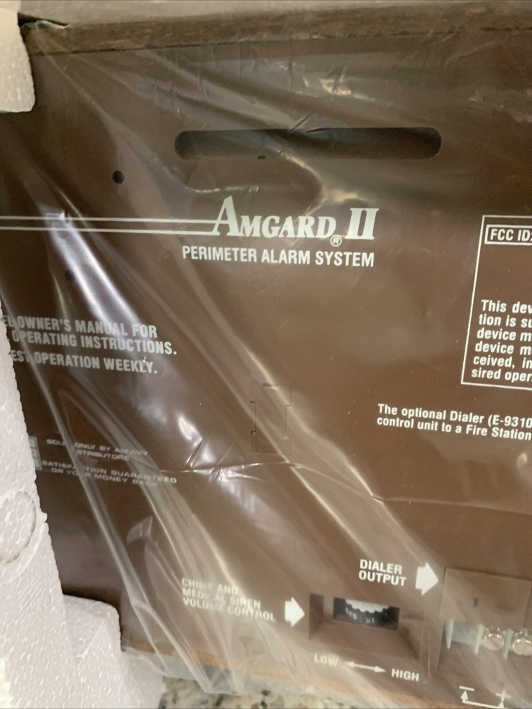 Vintage Amgard E-9294 Alarm Control Unit Security System Sealed Original Box