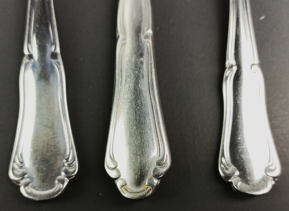 Oneida Claudia Stainless Flatware 2 Sets of 5 Pcs Scroll Edge Glossy Replacement