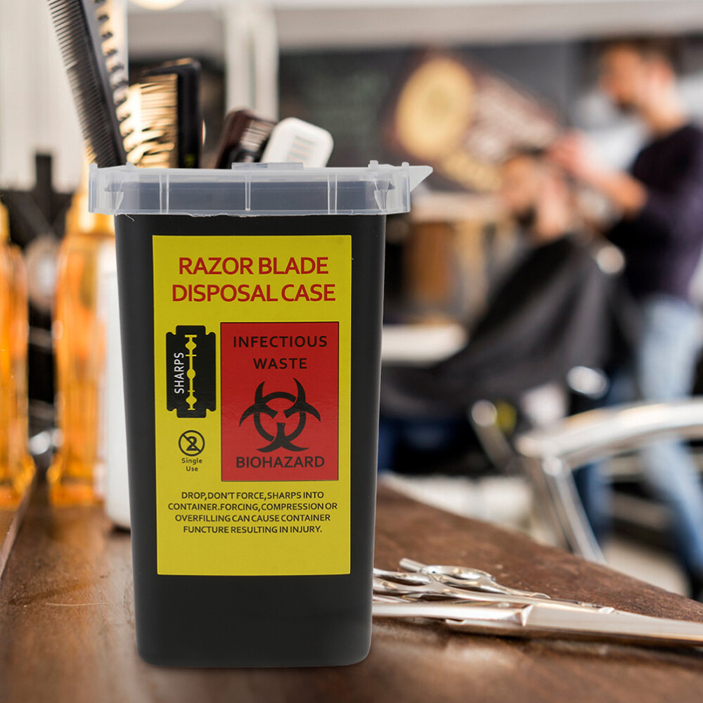 2 Pcs Razor Storage Bank Disposal Container Blade Box Durable Tool