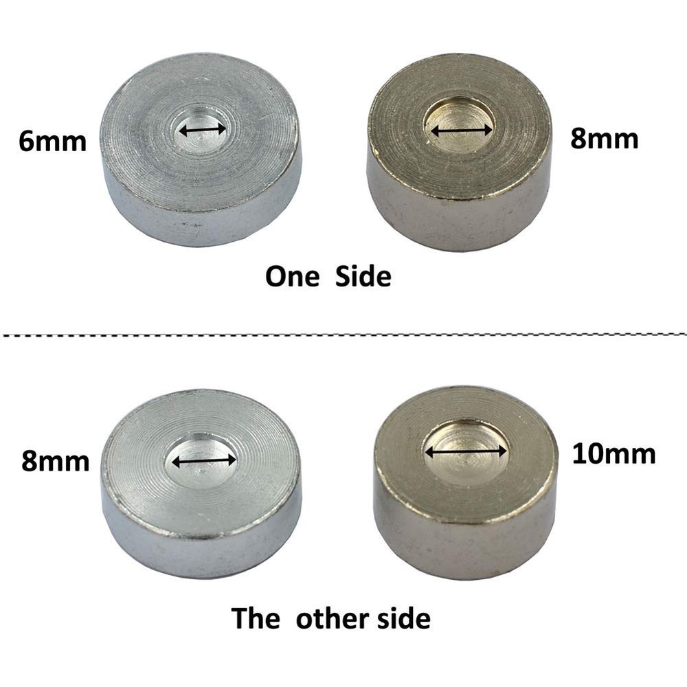 DGOL 7 pcs Metal Domed Rivet Fixing Setting Tool Spike Rivets Setter