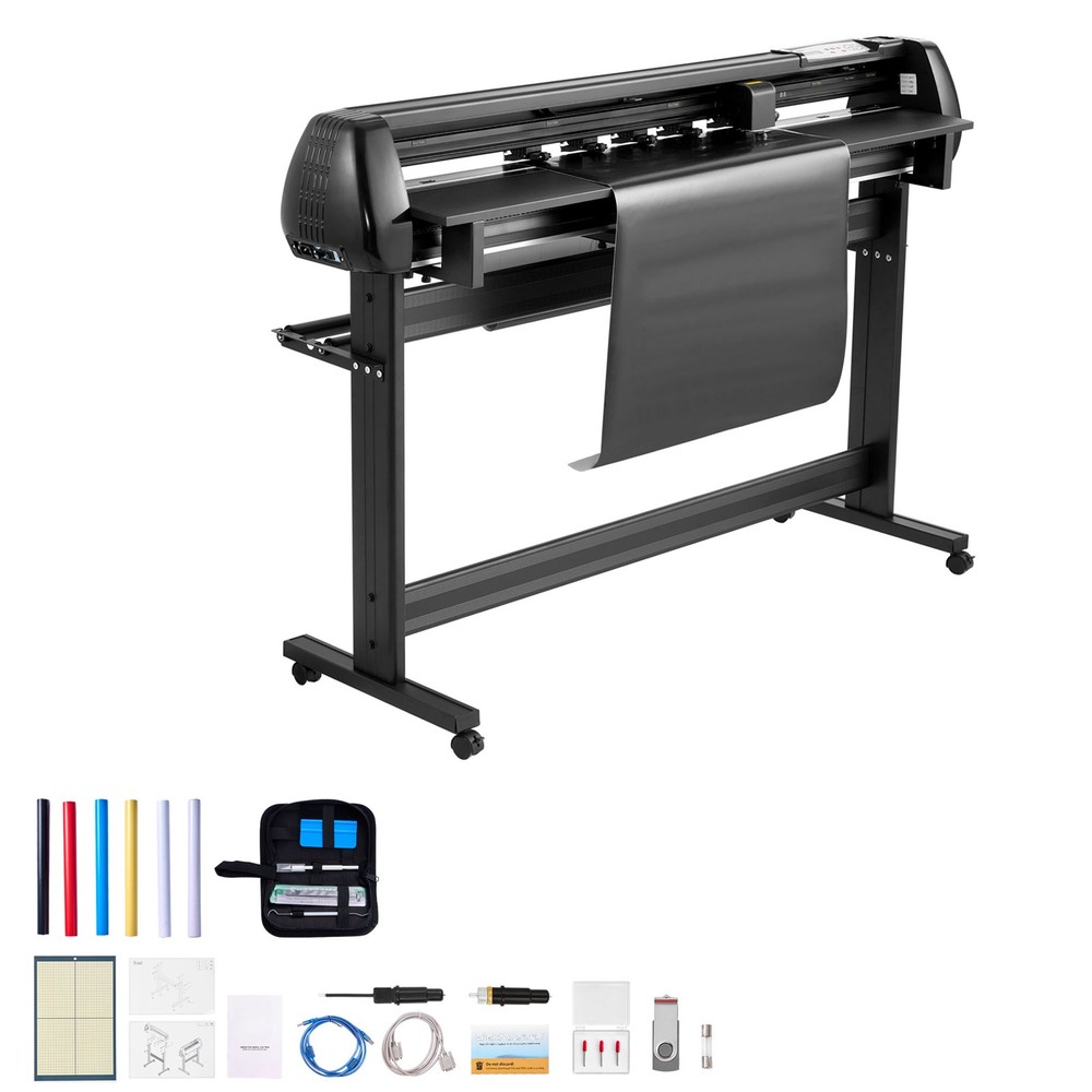 Uimoso 53-Inch Vinyl Cutter Machine and Plotter Printer Bundle with Feed Width