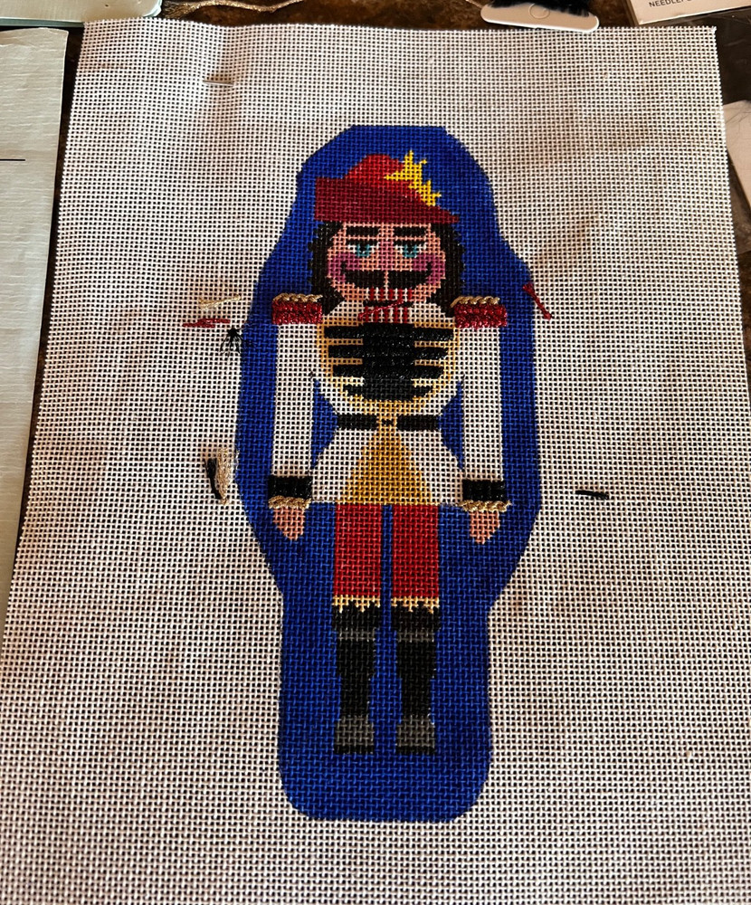 CUIRASSIER NUTCRACKER NEEDLEPOINT 10% Complete Instructions Side Notes Floss