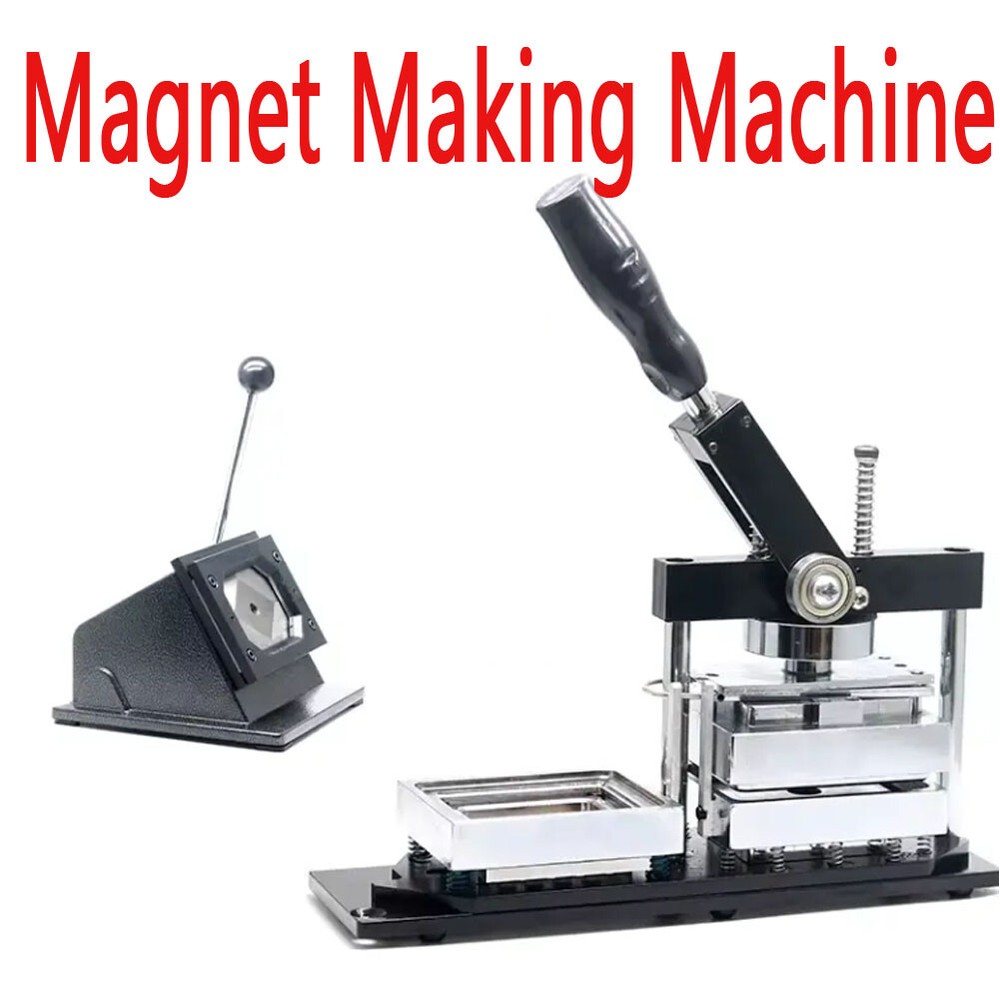 NEW For 80*53mm Fridge Magnet Making Machine Rectangle Button Maker Kit
