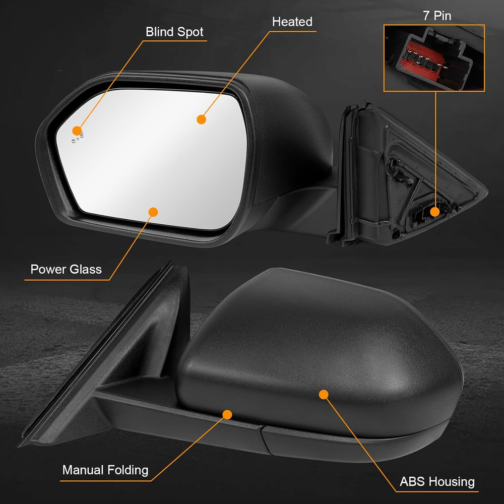 Left Driver Side Mirror Compatible with Ford Explorer 2020-2025, View Mirror wit