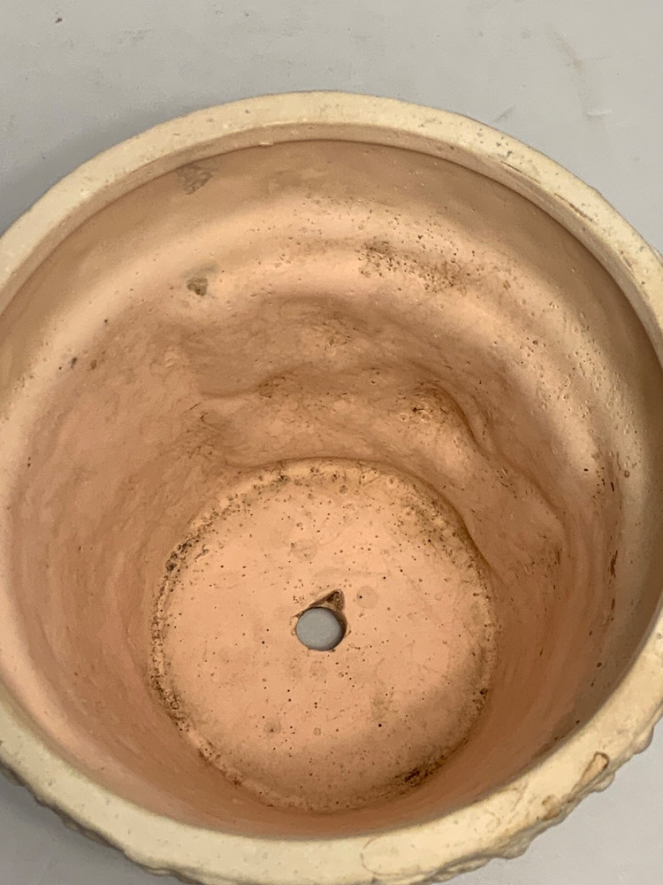 Vintage Ladybug Pottery Planter 5.25 in.