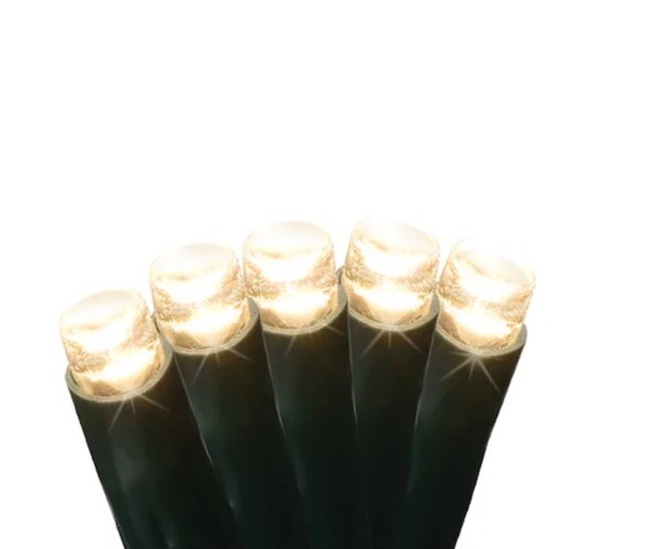 Ge Staybright Micro Bright 600ct LED Warm White Dome String Lights 124 Ft Spool