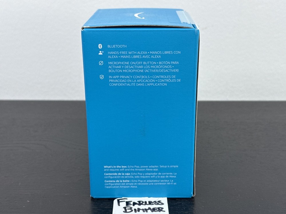 Amazon - Echo Pop (1st Generation) Smart Speaker with Alexa - Charcoal