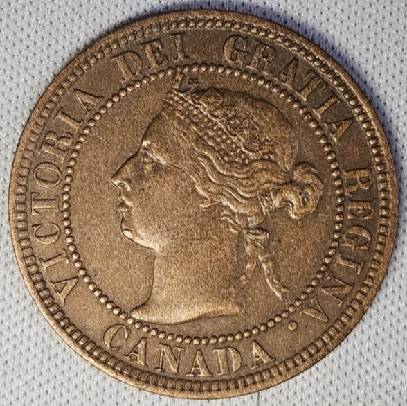 1901 Canada Large Cent 1 Cent Coin #AB714