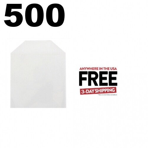 500 CPP Clear Plastic Sleeve with Flap - Fits Blu-ray Case Artwork Only 2-3 DAYS