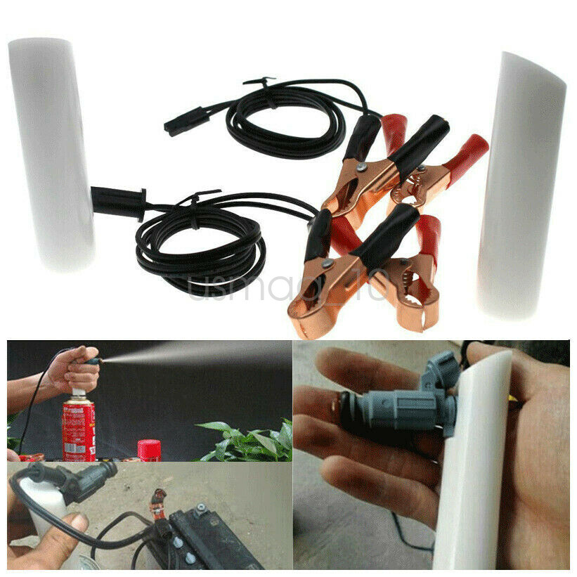 Auto Car Fuel Injector Flush Cleaner Adapter DIY Cleaning Tool Kit Set Universal