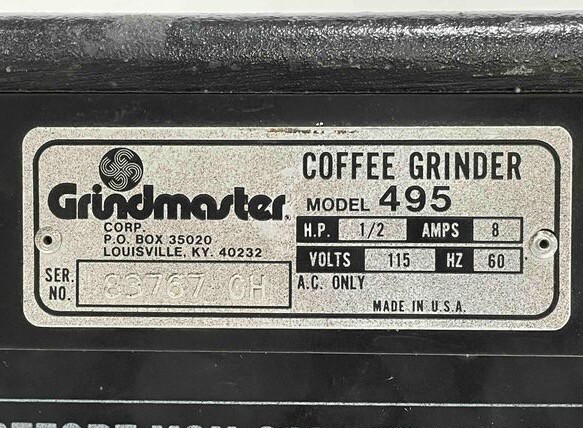 Grindmaster Model 495 Coffee Grinder