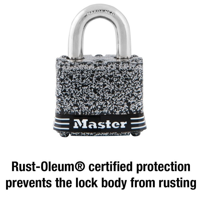 Laminated Steel Padlock Rust Resistant Durable Cut Resistant Security Lock 40mm