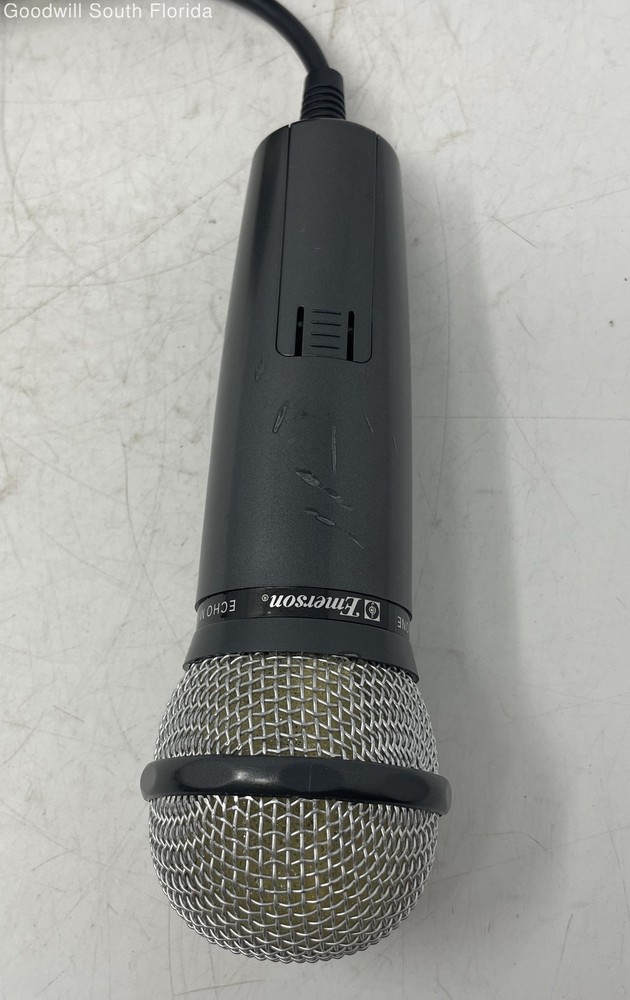 Emerson Echo Plug 'N' Sing Wired Karaoke Handheld Dynamic Microphone Not Tested
