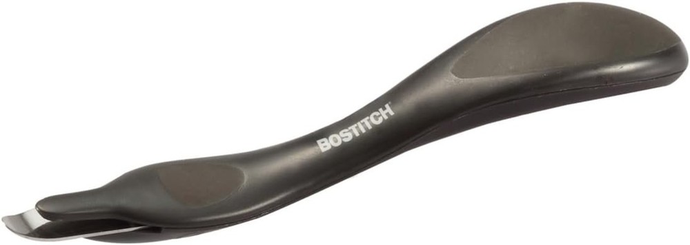 Compact Black Staple Remover - Ergonomic Design with Magnetic Pickup Function