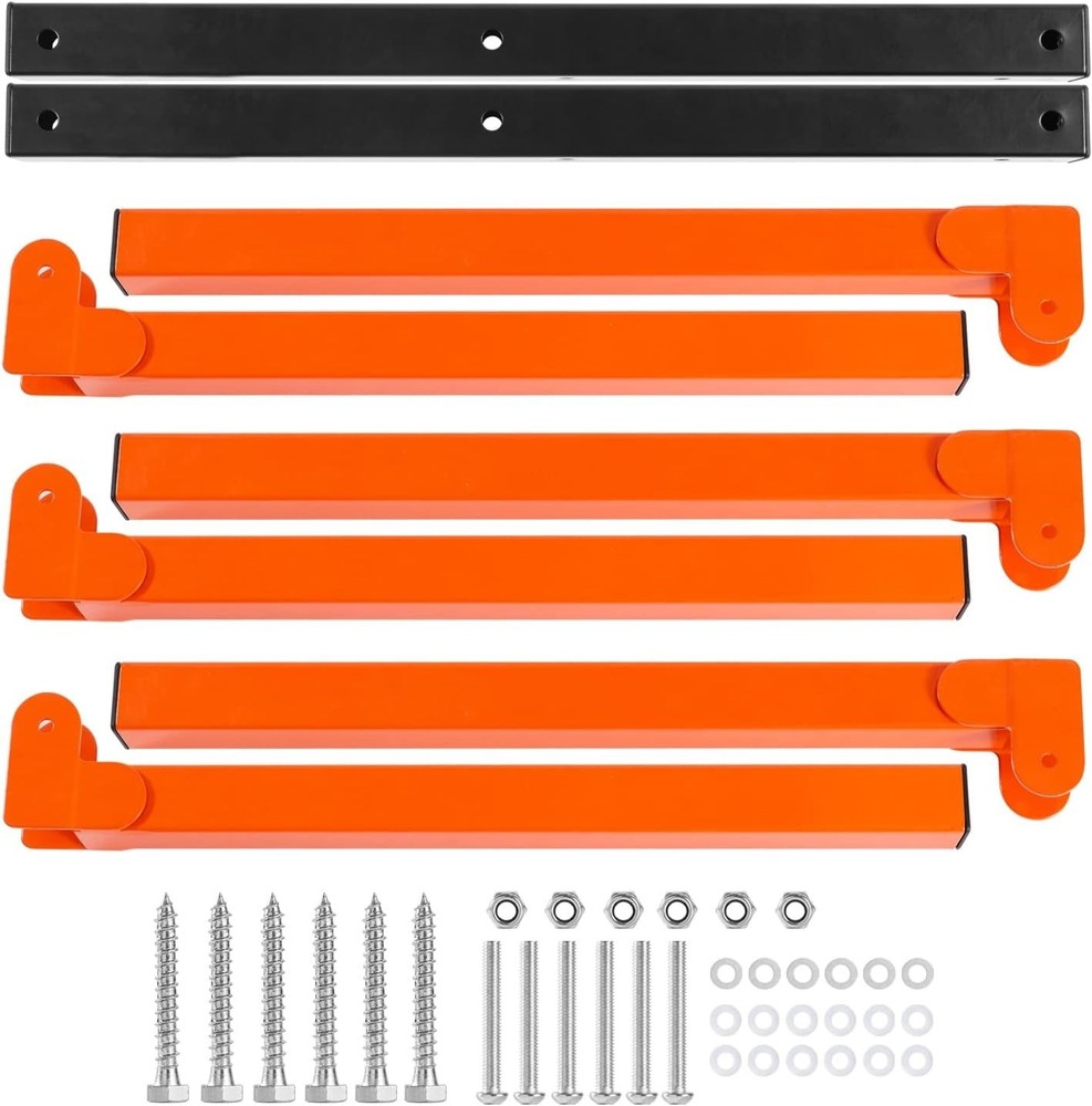 Industrial 3-Tier Wall Shelf for Lumber & Tools - Max 330 lbs, Easy Install