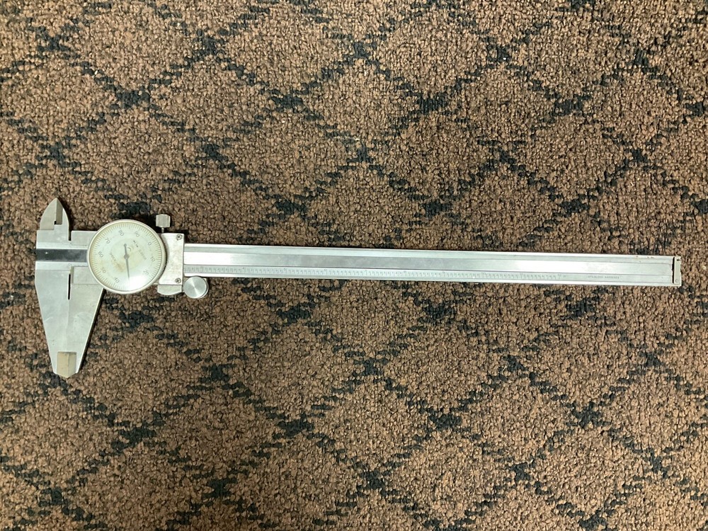 Dial Caliber Shock Proof O-12” Stainless Hardened With Case