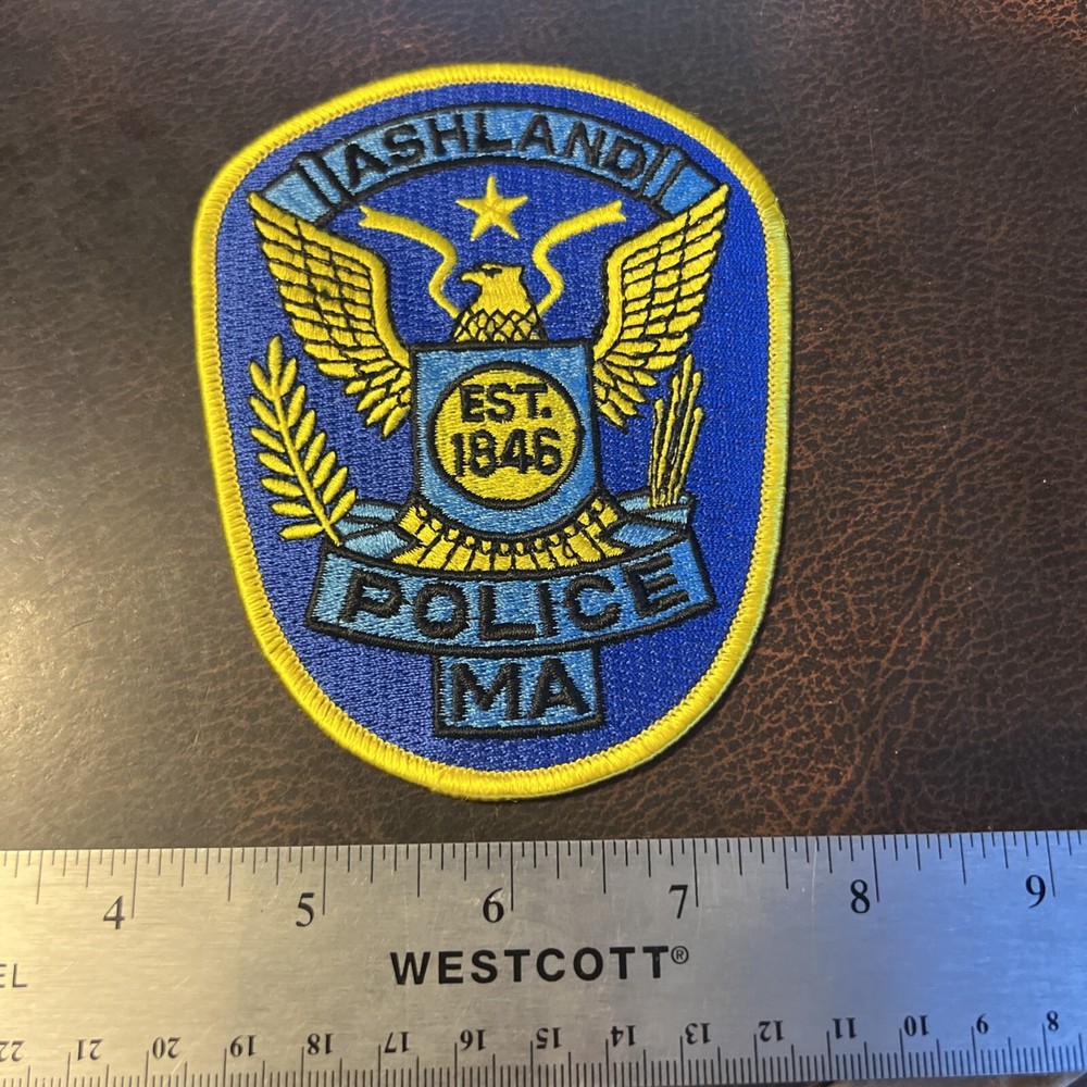 Vintage Defunct Obsolete Police Dept. Patch Ashland Massachusetts