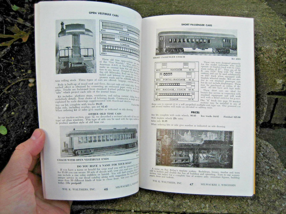 1949 Model Railroad O Gauge Equiment Catalog and Reference Manual