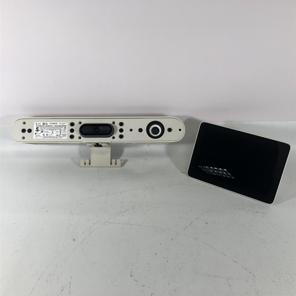 Poly X30 Control Bar 2201-87549-001 w/ Bracket & TC8 Touch Panel *Missing Mesh*