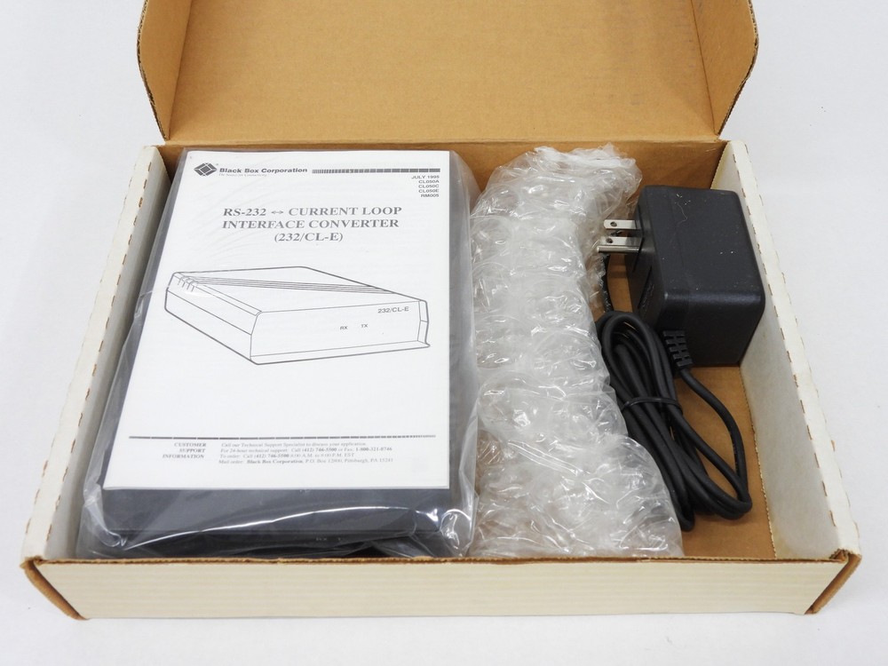 Black Box 232/CL-E Current Loop Interface CL050A (new in box)