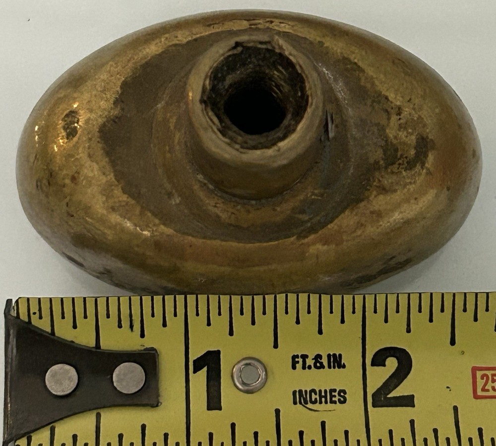 VICTORIAN/EASTLAKE SOLID BRASS DOOR KNOB/DRAWER PULL.