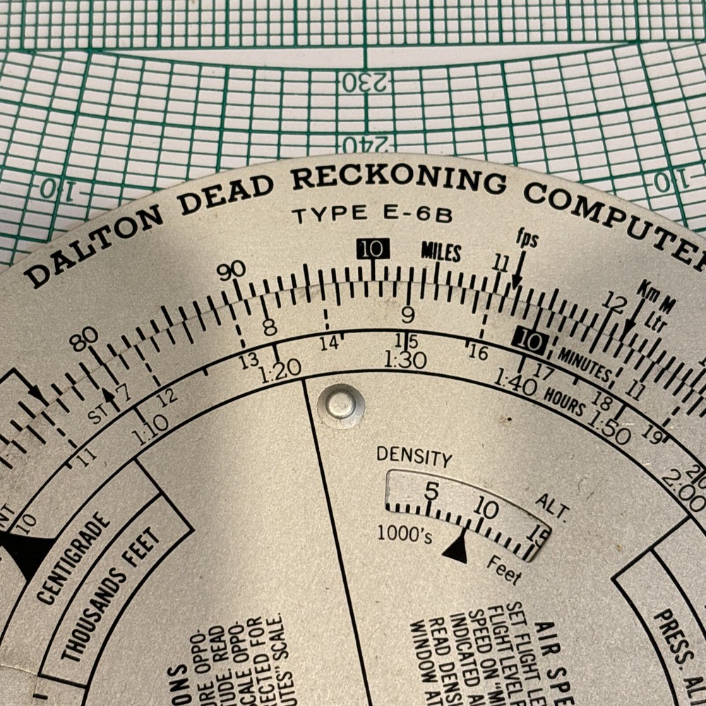 Weeks System Of Navigation Dalton Dead Reckoning Computer Type E-6B E-10
