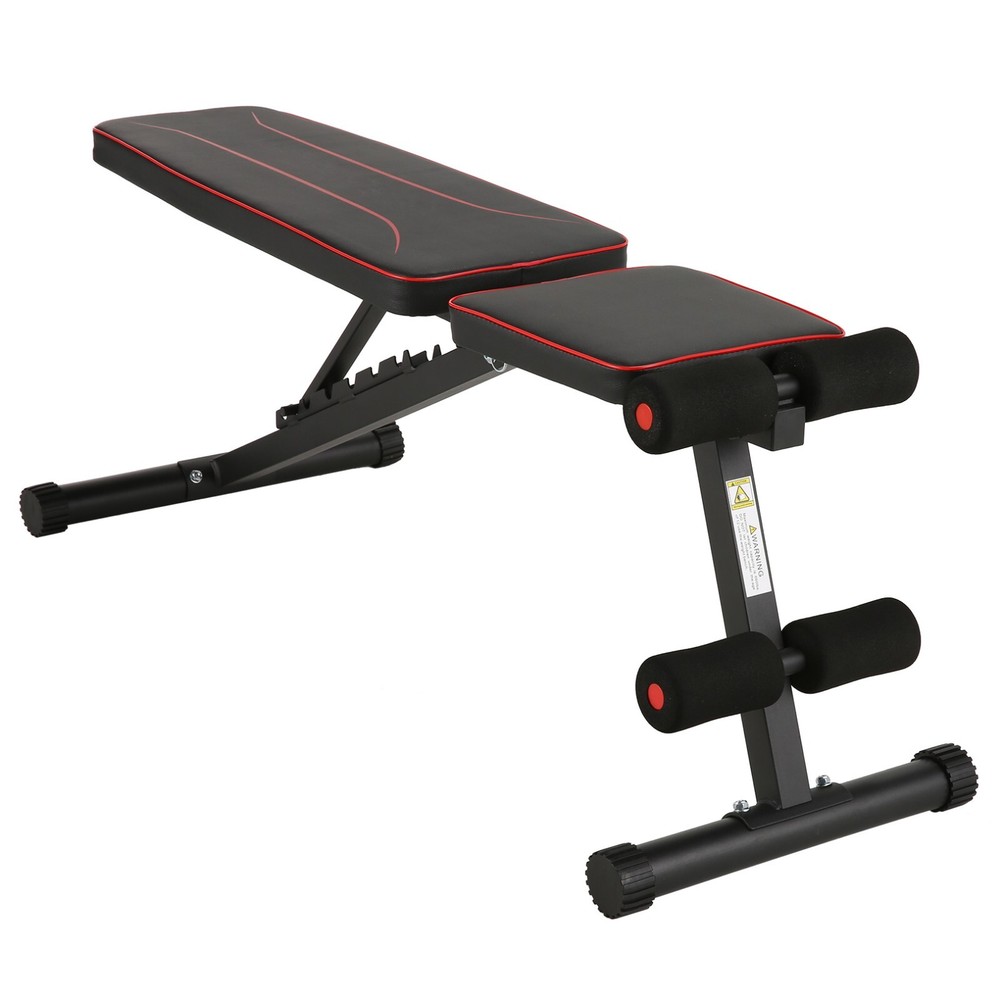 Adjustable Basic Weight Bench Foldable with 8 Backrest Position Exercise Bench