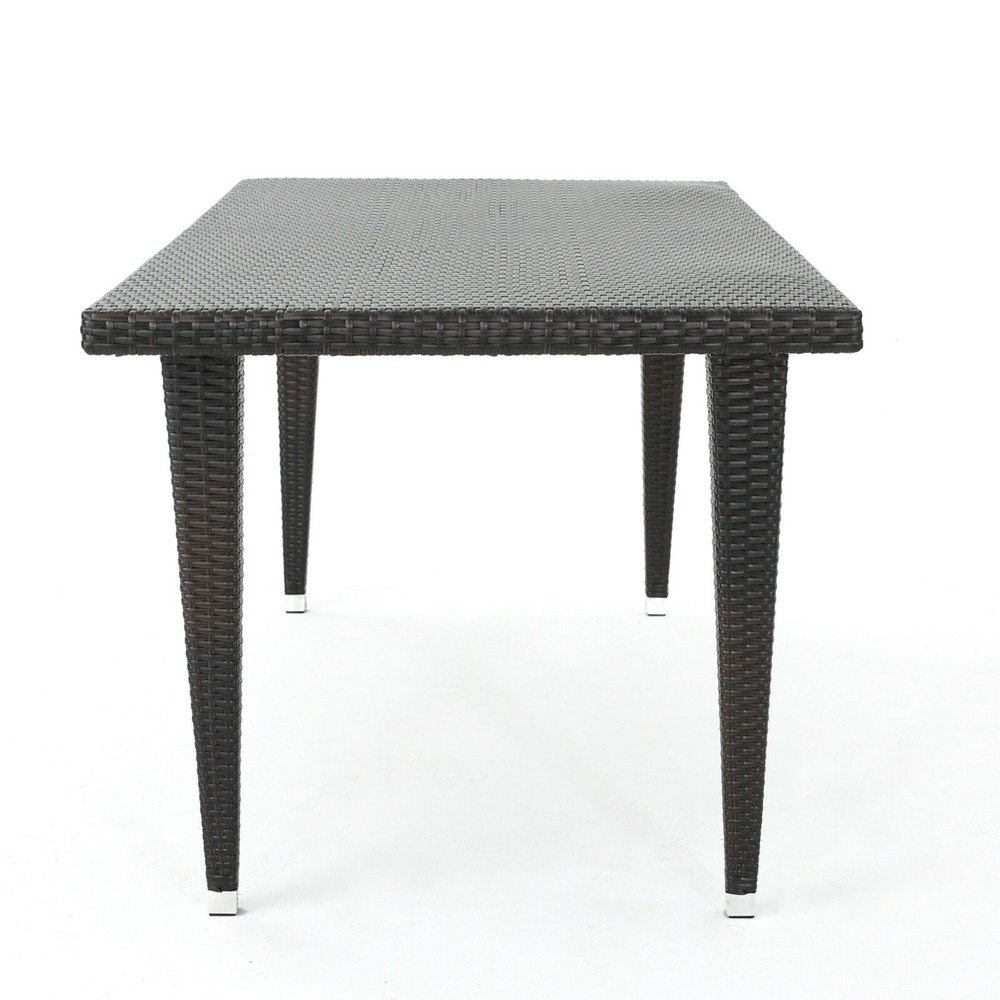 Durango Outdoor 73.5-inch Multibrown Wicker Rectangular Dining Table
