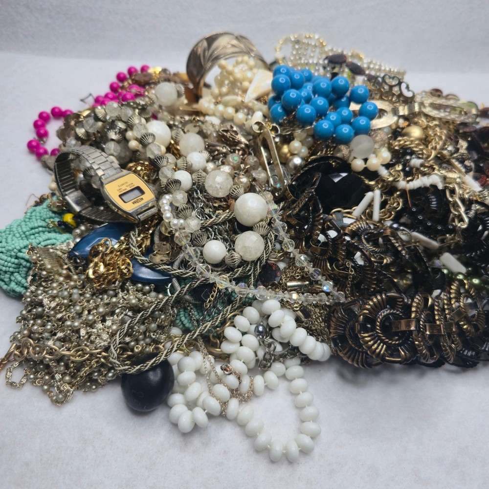 Junk Crafters Jewelry Lot Box 8 lbs