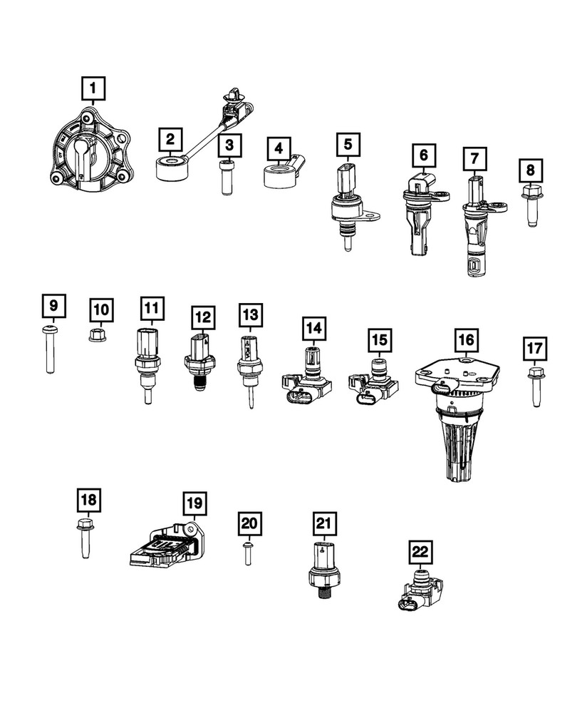 Genuine Mopar Fluid Temperature Sensor 68224451aa