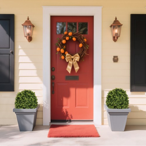 Artificial decorative tree A 55-centimeter artificially pruned boxwood ball tree