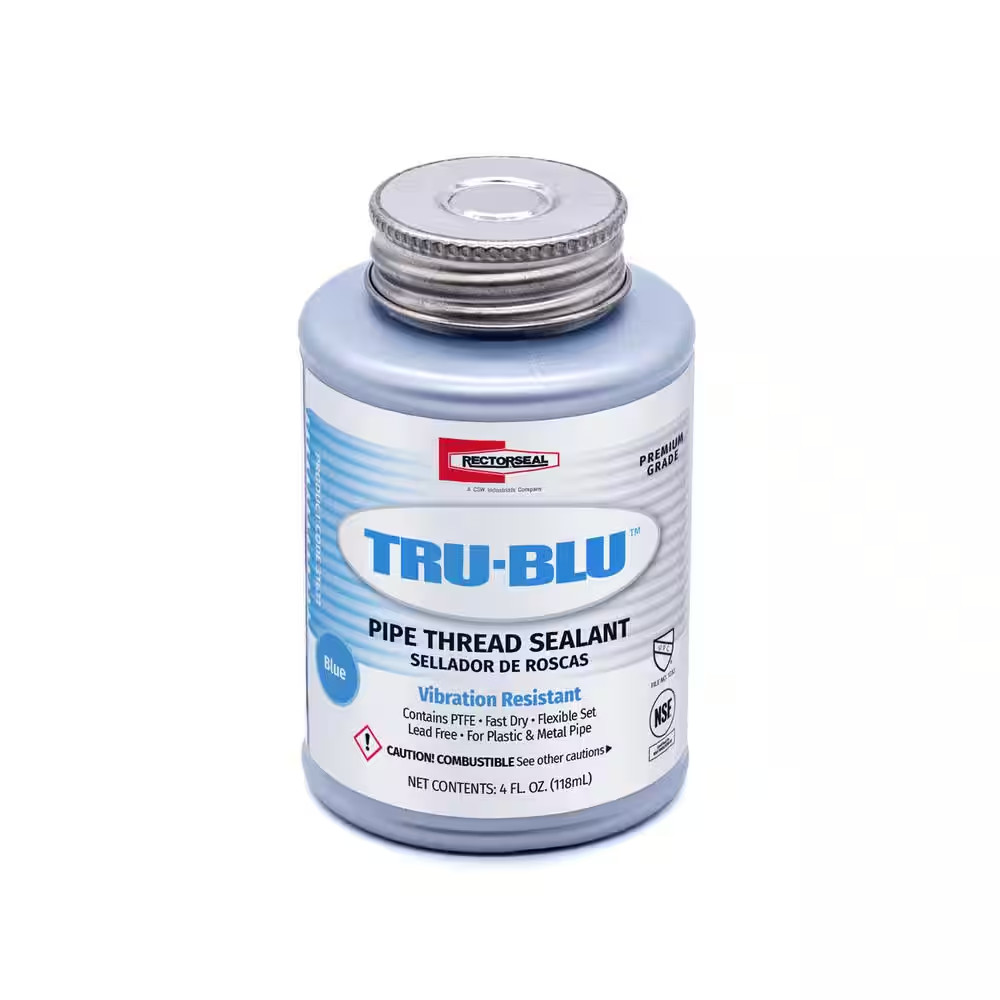 4 Oz. Tru-Blu Pipe Thread Sealant with PTFE