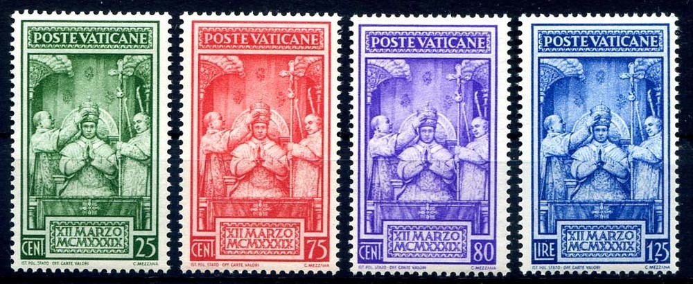VATICAN 1939 - CORONATION NEW SERIES ** MNH