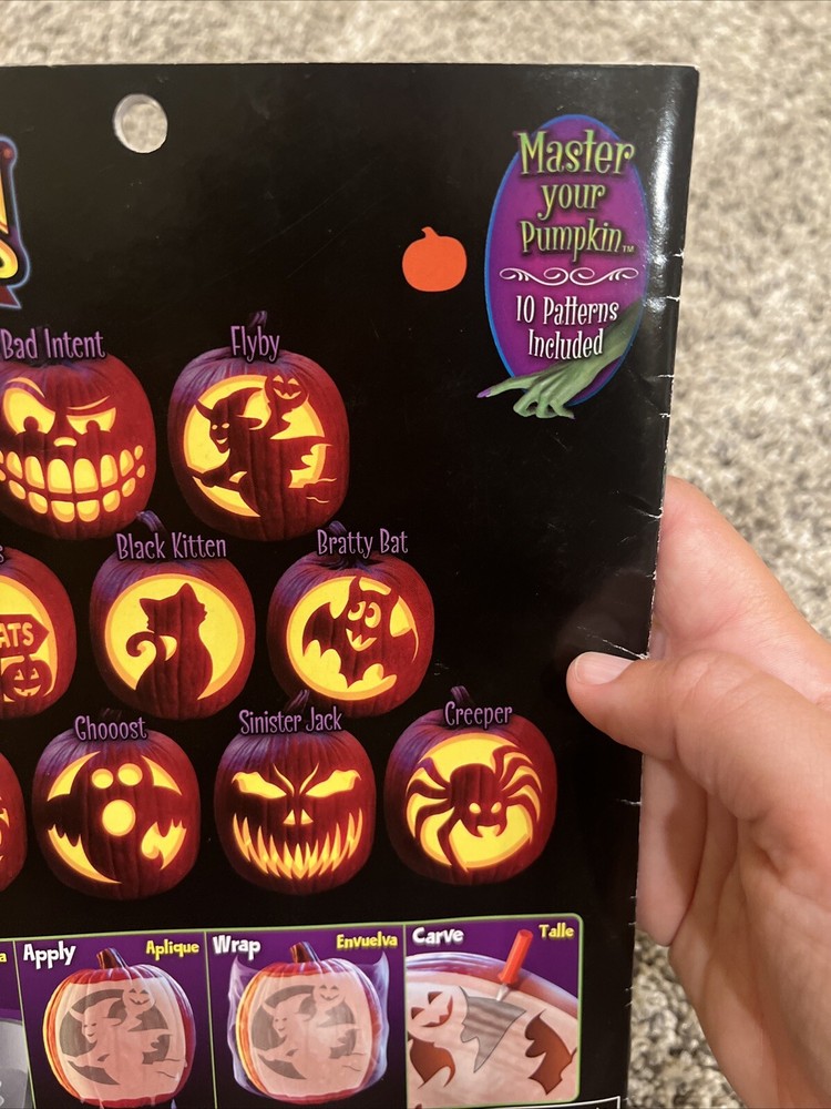 Pumpkin' Masters Carving Kit, 10 Patterns Included- NEW