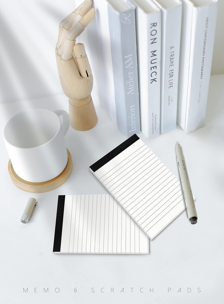 6 Pack Mini Notepads 3x5 Refill Pads 180 Sheets Small Lined Pocket Notebook