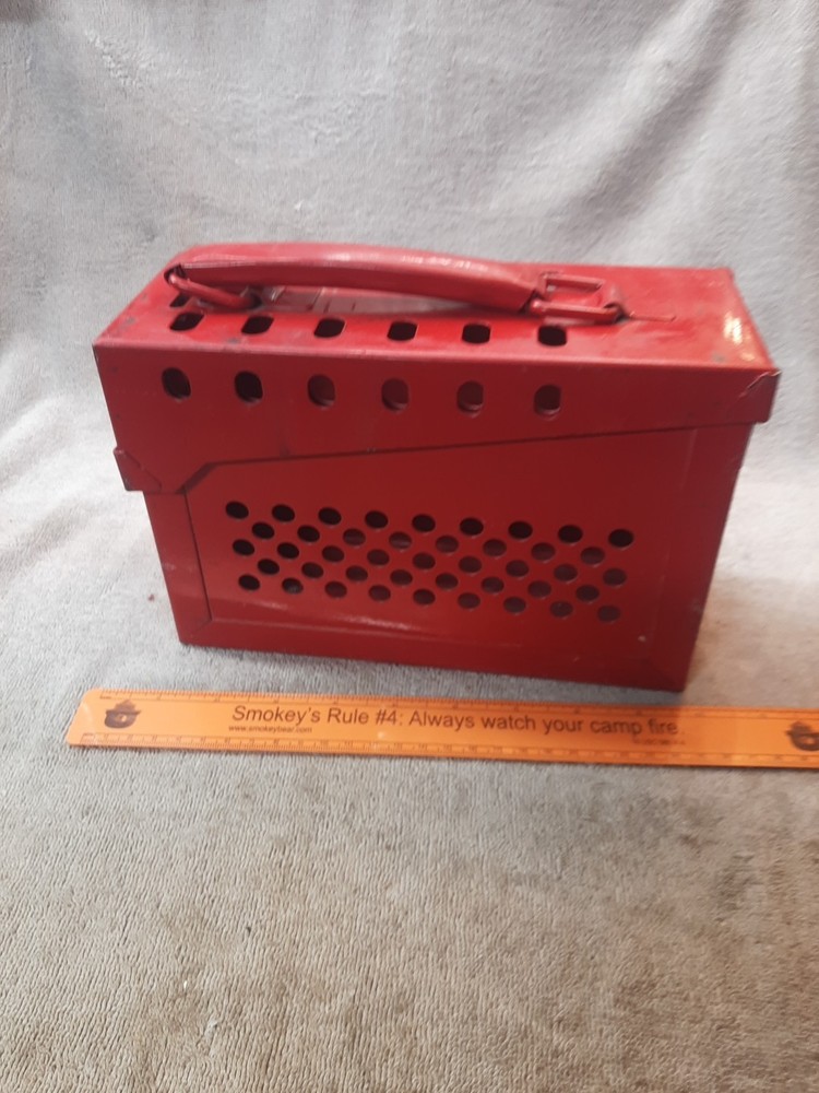 Brady Lock Group Lock Box Red