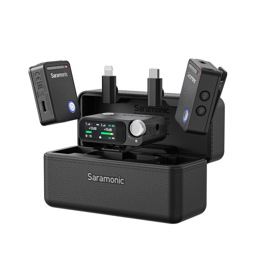 Saramonic Ultra Wireless Lavalier Microphone, 32-Bit Float Recording, Timecod...