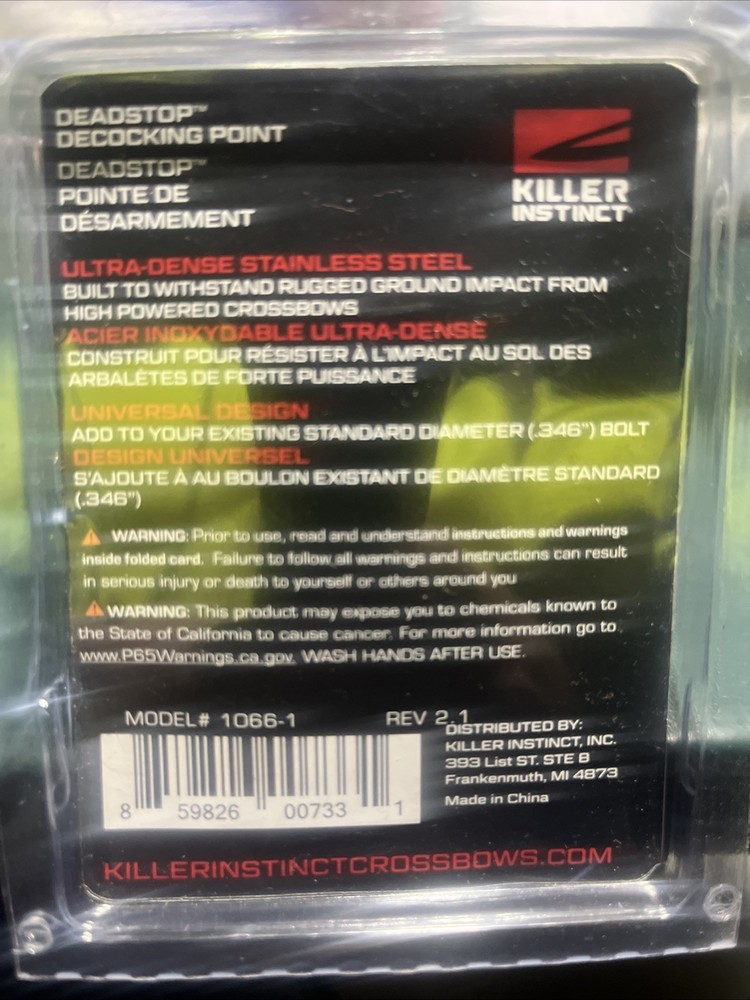 Killer Instinct Decocking Archery Products