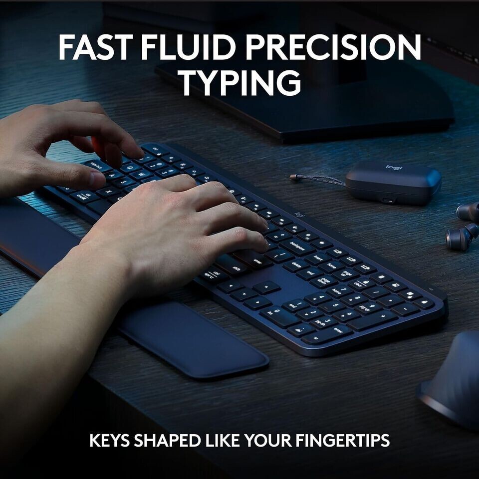 Logitech MX Keyboard & Mouse Combo w/ Palm Rest