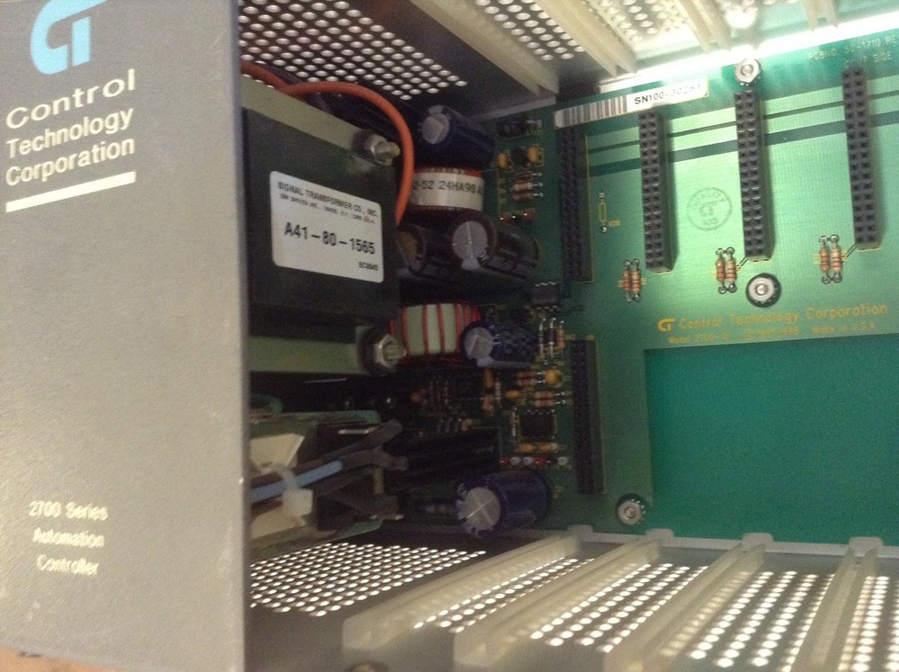 Control Technology Corp 2700-10 MainFrame + Power SUpply 10 Slots