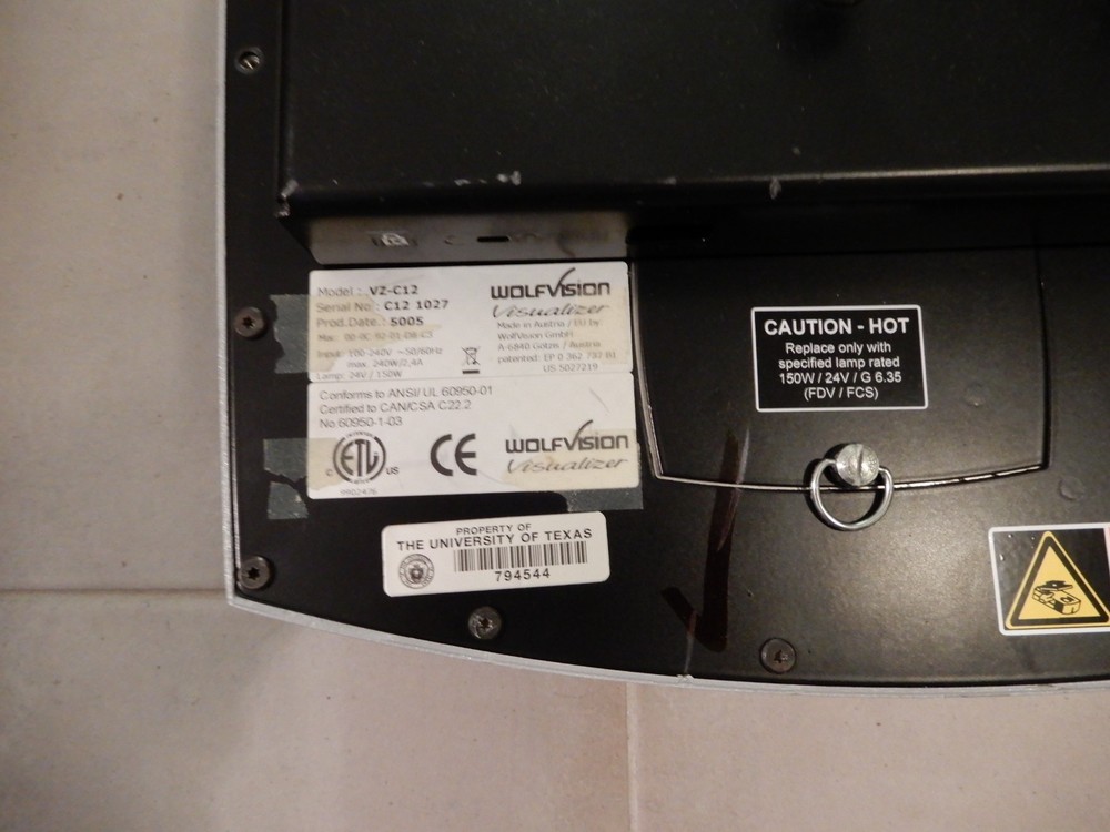 WolfVision VZ-C12 Ceiling Visualizer Document Projector