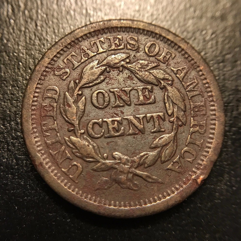 1851 Large Cent Extra Fine XF EF 1c Copper Type