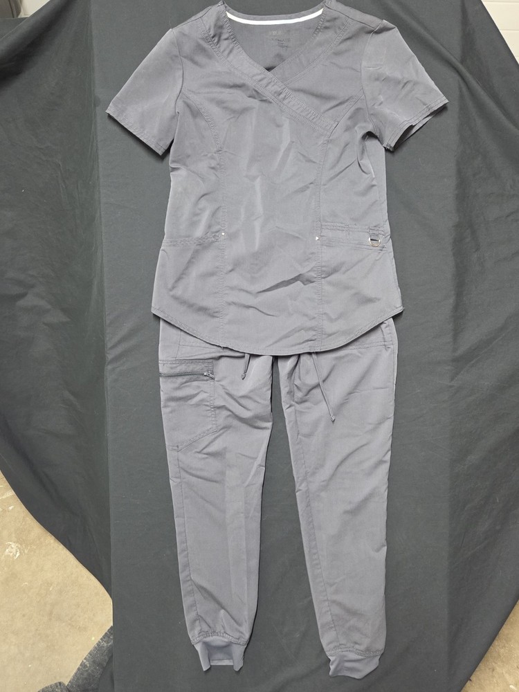 Scrub Star Womens Scrub Set Xs Gray