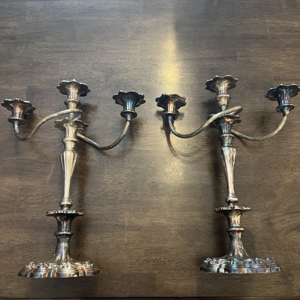 Antique Candlesticks (believed Sterling)