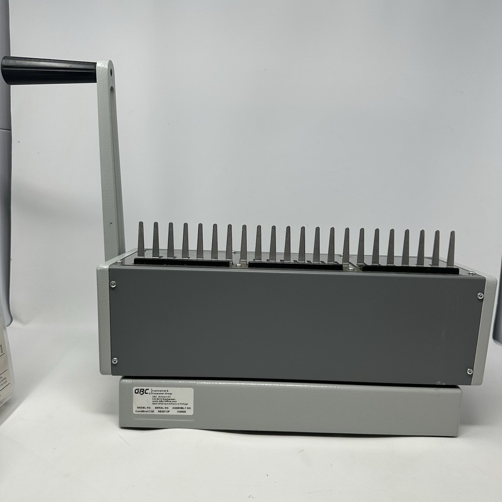 GBC CombBind C150 Heavy Duty Comb Binding Machine with Binder Stock