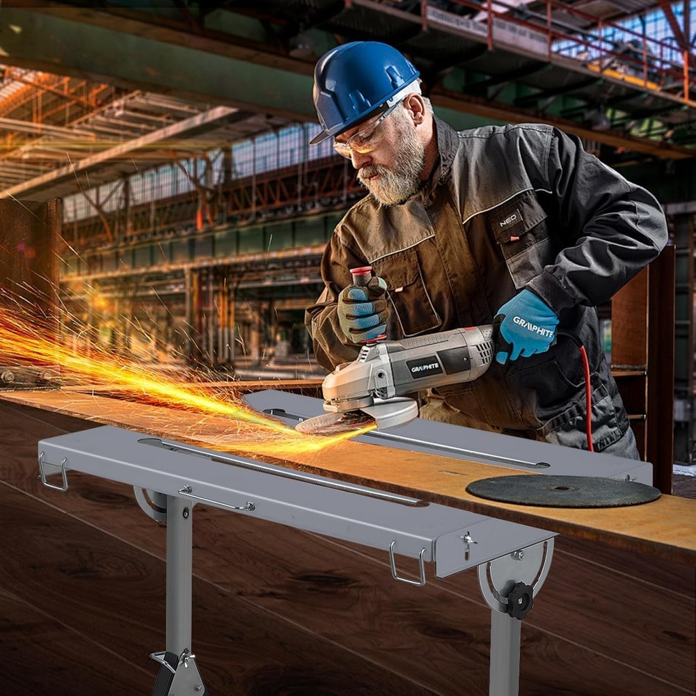 Folding Welding Table 3 Adjustable Tilt Angles Duty Portable Welding Workbench